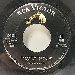 レコード画像：SKEETER DAVIS / The End Of The World