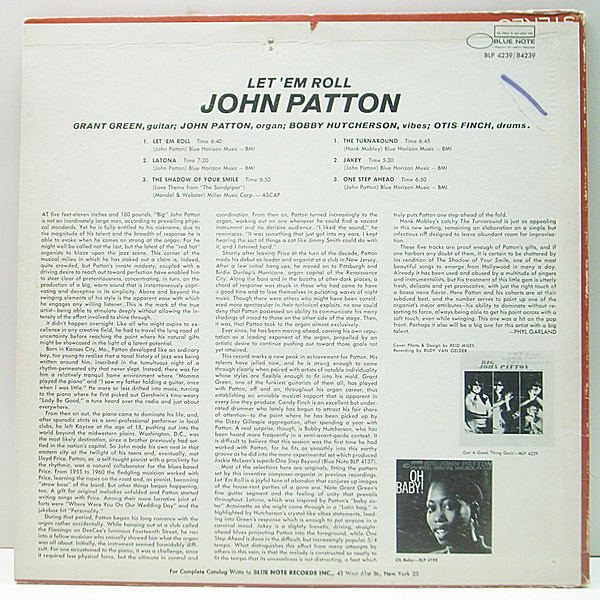 JOHN PATTON / Let 'Em Roll (LP) / Blue Note | WAXPEND RECORDS