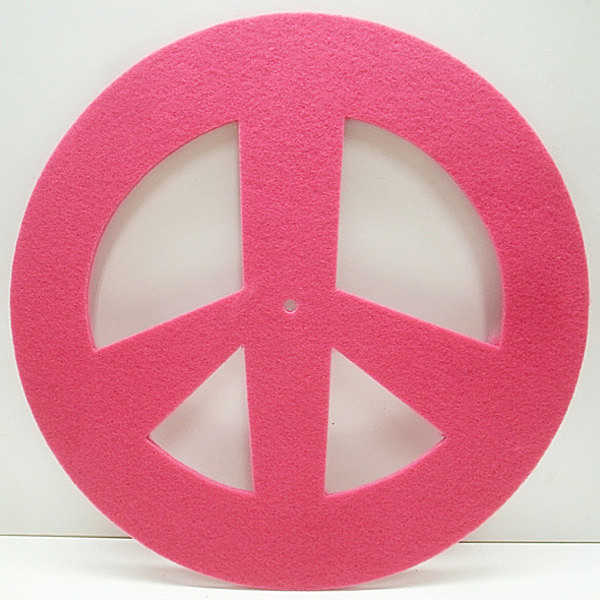 レコードメイン画像：USA / FUNNY SLIPMAT - peace [pink/ピンク] スリップマット レコード