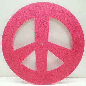 商品画像：USA / FUNNY SLIPMAT - peace [pink/ピンク] スリップマット レコード