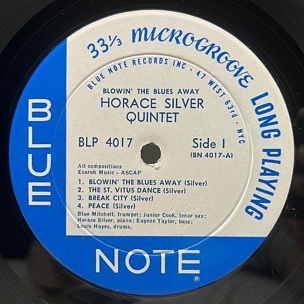 その他 LP Horace Silver Blowin The Blues Away BN4017 BLUE NOTE /00260 Horace Silver: Blowin' The Blues Away (1959) Blue Note