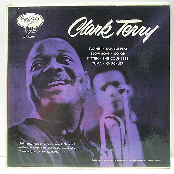 レコードメイン画像：レア!良好品! US 完全オリジナル 初版 (YMG, 銀縁, 大ドラマー, 青刷) CLARK TERRY Same (EmArcy MG 36007) HORACE SILVER, ART BLAKEY