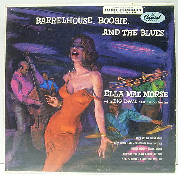 レコードメイン画像：良盤!! 10''LP 原盤 USオリジナル ELLA MAE MORSE Barrelhouse, Boogie And The Blues ('54 Capitol) 最高傑作 FLAT リング・パープル MONO