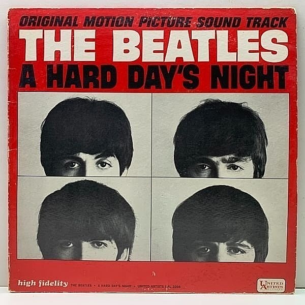 レコードメイン画像：美再生!! MONO 米オリジナル THE BEATLES A Hard Day's Night ('64 United Artists) 初回THIS BOYオンリー US モノラル