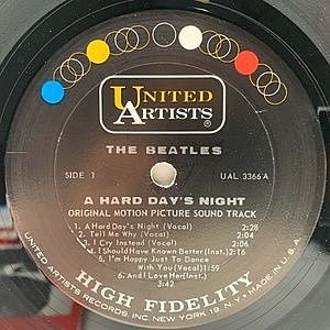UK オリジナルMONO BEATLES A HARD DAY'S NIGHT