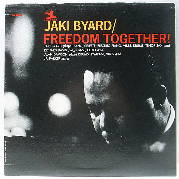 レコードメイン画像：美盤!! MONO N.J. 右トライデント USオリジナル JAKI BYARD Freedom Together! ('66 Prestige 7463) Richard Davis, Alan Dawson ほか