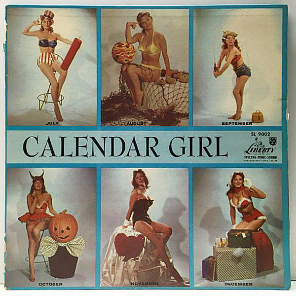 レコードメイン画像：MONO 初版リング付きマルーン USオリジナル JULIE LONDON Calendar Girl ('56 Liberty) ジュリー・ロンドン Lp 人気タイトル 初回 モノラル