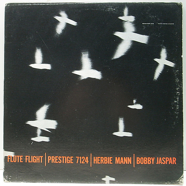 レコードメイン画像：良盤!! NJ Yellow, MONO 深溝 RVG刻印 HERBIE MANN / BOBBY JASPAR Flute Flight (Prestige 7124) Tommy Flanagan, Eddie Costa ほか