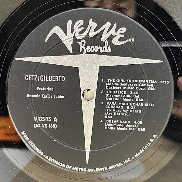 STAN GETZ / JOAO GILBERTO / Getz/Gilberto (LP) / Verve