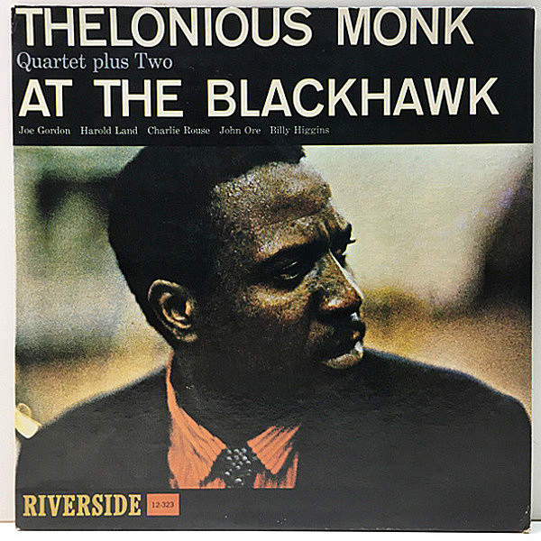 レコードメイン画像：美品!! MONO 銀リール／青ラージ USオリジナル THELONIOUS MONK QUARTET Plus Two At The Blackhawk (Riverside RLP 323) Harold Land ほか