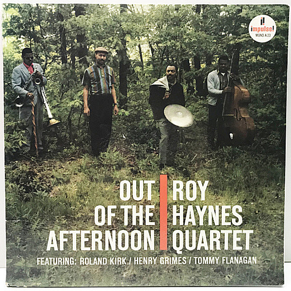 レコードメイン画像：美再生!! MONO 橙ラベル VANGELDER刻印 ROY HAYNES Out Of The Afternoon ('62 Impulse A-23) ROLAND KIRK, TOMMY FLANAGAN, HENRY GRIMES