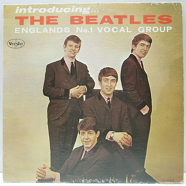 レコードメイン画像：美再生!良盤! MONO 黒ラベ 銀文字 深溝 THE BEATLES Introducing ('63 VeeJay) モノラル LP 米国に於ける初アルバム！