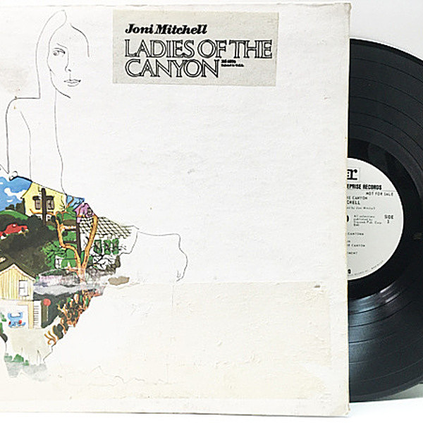 レコードメイン画像：激レア 白プロモ 良好盤!! 1Aマト USオリジナル JONI MITCHELL Ladies Of The Canyon ('70 Reprise) ジョニ・ミッチェル Promo Lp 入手難!!