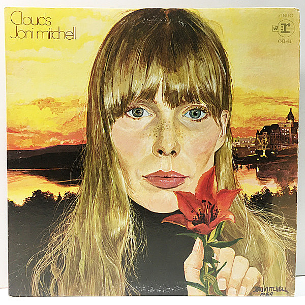 レコードメイン画像：良好盤!! ゲートフォールド仕様 JONI MITCHELL Clouds ('69 Reprise) 初期の弾き語りアルバム 傑作2nd. 米 US初期 W無し 1色ラベル