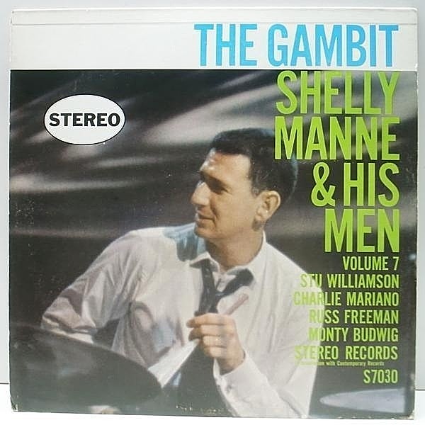 レコードメイン画像：美盤!音抜群! 1st黒ツヤ 深溝 STEREO オリジナル SHELLY MANNE & HIS MEN The Gambit ('58 Contemporary) Charlie Mariano ほか