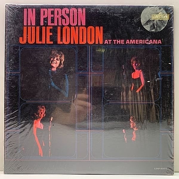 レコードメイン画像：シュリンク付きMONO!!【Liberty時代に残した唯一のライブ】虹ツヤ USオリジ JULIE LONDON In Person At The Americana ジュリー・ロンドン