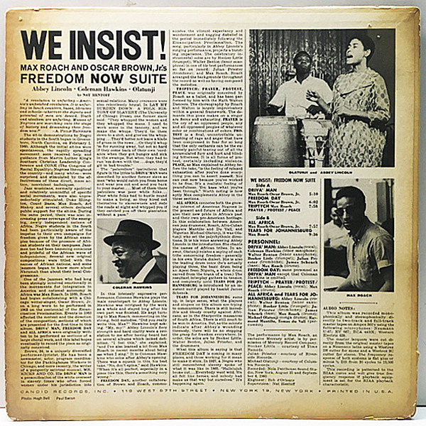 Max Roach – We Insist! Max Roach's Freedom Now Suite – Vinyl