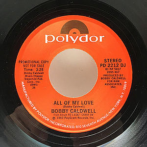 希少 US オリジナル盤 Bobby Caldwell ハート型 レコード BOBBY CALDWELL / WHAT YOU WON'T DO FOR LOVE / OPEN YOUR EYES