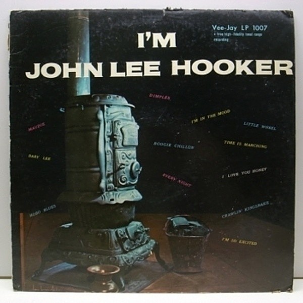 レコードメイン画像：希少な極美盤!! 完全オリジ MONO両溝 JOHN LEE HOOKER 1ST 名盤