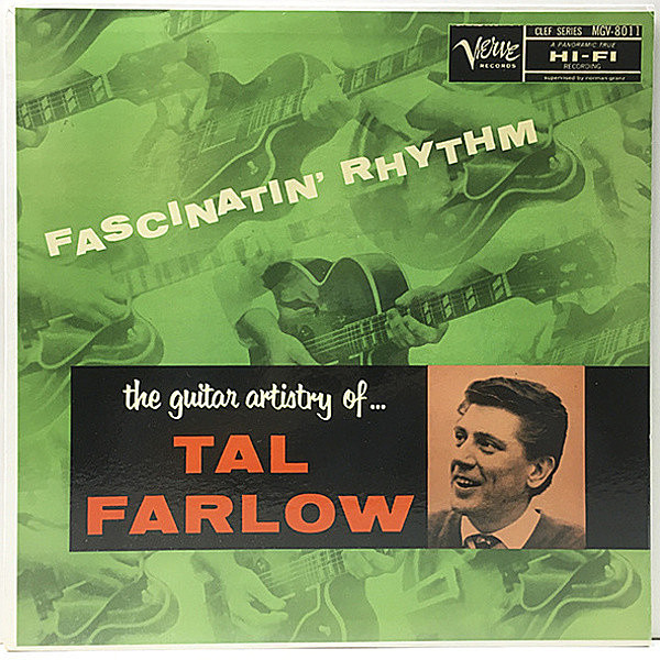 レコードメイン画像：美品!! MONO 黄トランペッター 深溝 TAL FARLOW Fascinatin' Rhythm - The Guitar Artistry Of... ('60 Verve) Claude Williamson ほか