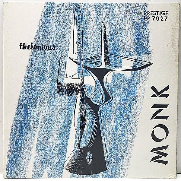 レコードメイン画像：良好!音抜群! N.Y.C. オリジナル THELONIOUS MONK TRIO (Prestige 7027) 手書きRVG 深溝 セロニアス・モンク初期の珍しいトリオ盤