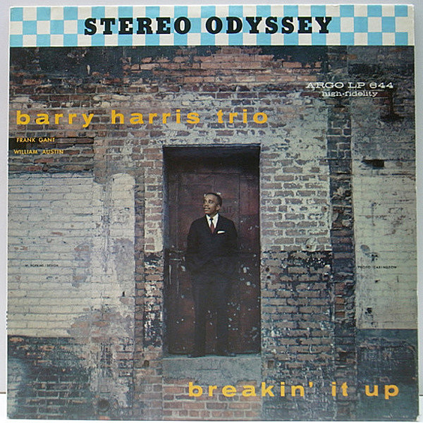 レコードメイン画像：極美品!音抜群! 稀少 Stereo 金ラベル 深溝 USオリジナル BARRY HARRIS TRIO Breakin' It Up ('58 Argo) 初リーダー作品 ピアノトリオ