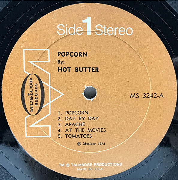 HOT BUTTER / Popcorn (LP) / Musicor | WAXPEND RECORDS