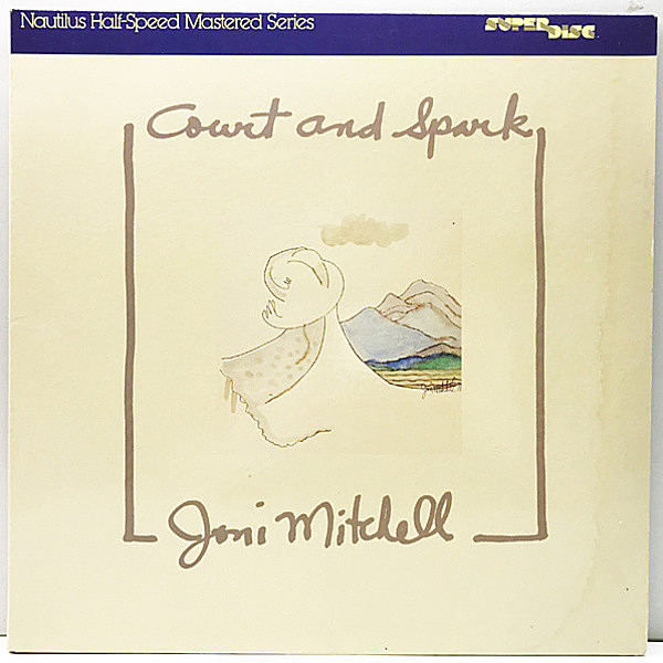 レコードメイン画像：【HALF SPEED MASTERD 限定 高音質プレス】極美盤!! JONI MITCHELL Court And Spark (Nautilus Super Disk) AUDIOPHILE アナログ Lp