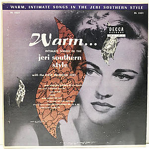 レコード画像：JERI SOUTHERN / Warm Intimate Songs In The Jeri Southern Style