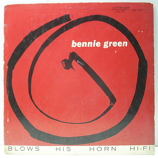 レコードメイン画像：【FLAT 額縁 NYC オリジナル】BENNIE GREEN Blows His Horn (Prestige 7052) 手書きRVG / CHRLIE ROUSE, PAUL CHAMBERS ほか