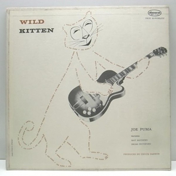 レコードメイン画像：美品 US dawn MONO オリジ JOE PUMA Wild Kitten / 猫ジャケ