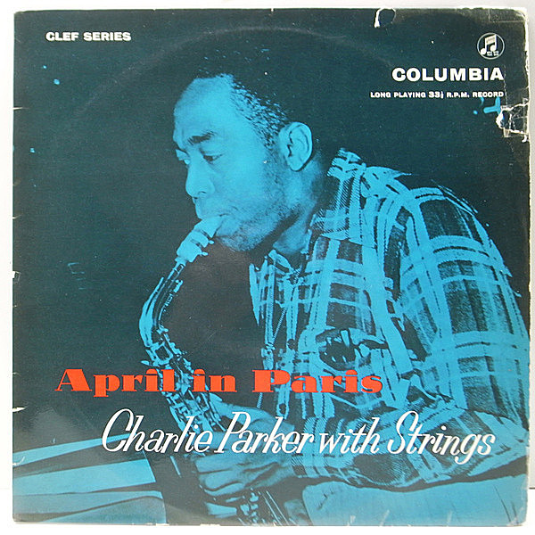 レコードメイン画像：UKオリジナル MONO 1Nマト CHARLIE PARKER April In Paris - With Strings ('56 Columbia) ジャケ違い : フリップバック・コーティング仕様