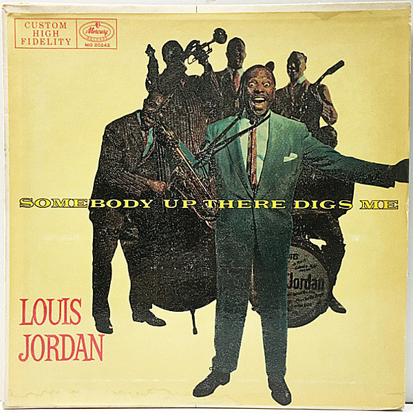 レコードメイン画像：レアな極美盤!! MONO 深溝 USオリジナル LOUIS JORDAN Somebody Up There Digs Me ('57 Mercury) R&B～JIVE 代表格 ルイ・ジョーダン LP