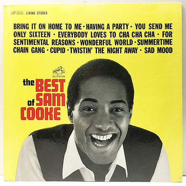 レコードメイン画像：良品!! US 完全オリジナル 初回 HUGO&LUIGI有り ニッパー 銀文字 深溝 SAM COOKE The Best Of ～ ('62 RCA) 赤文字 1stジャケット