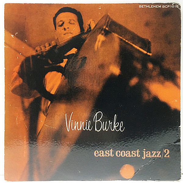レコードメイン画像：レア 10'' Flat 初版リーフ USオリジナル VINNIE BURKE QUARTET East Coast Jazz #2 ('55 Bethlehem BCP 1010) 1Aマト 深溝 MONO
