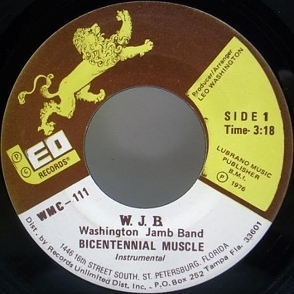 レコードメイン画像：レア!! WASHINGTON JAMB BAND Bicentennial Muscle / SOUL FUNK