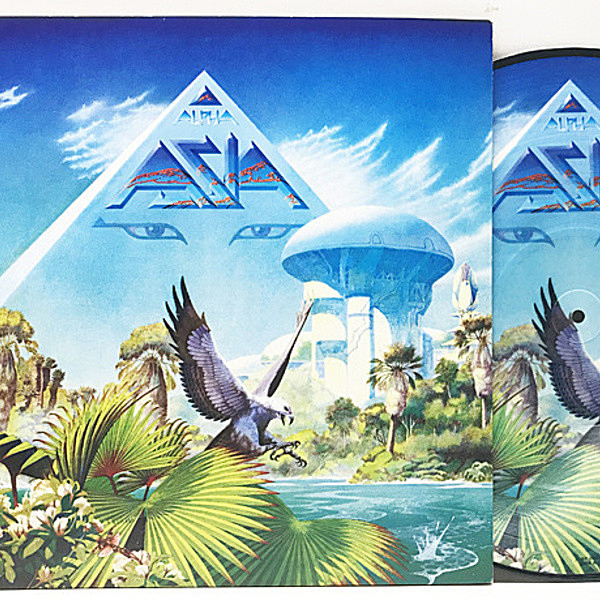 レコードメイン画像：【限定・ピクチャー盤】ASIA Alpha エイジア／アルファ ('83 Geffen 30AP 2699) Limited Edition, Picture Vinyl 解説・歌詞シートなど付属
