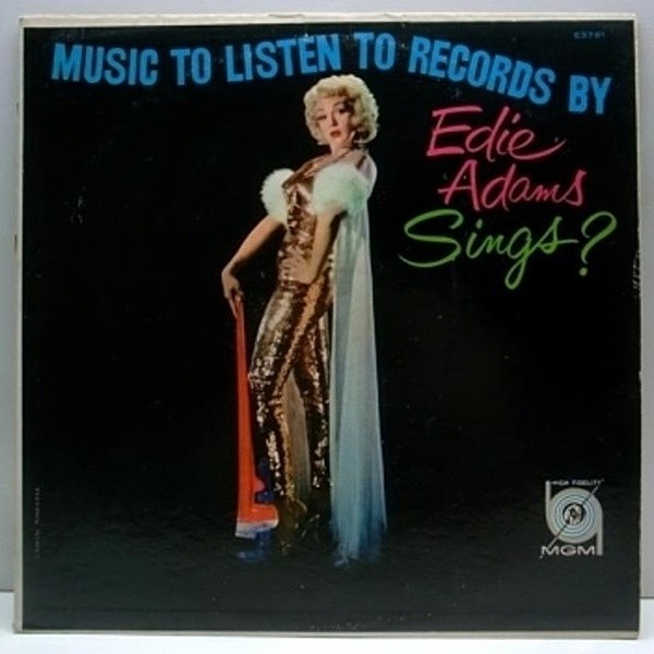 レコードメイン画像：レア!! MONO両溝 MGM Orig. EDIE ADAMS Sings Music To / 美女vo