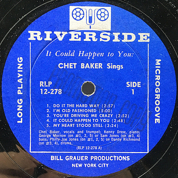 CHET BAKER / It Could Happen To You (LP) / Riverside