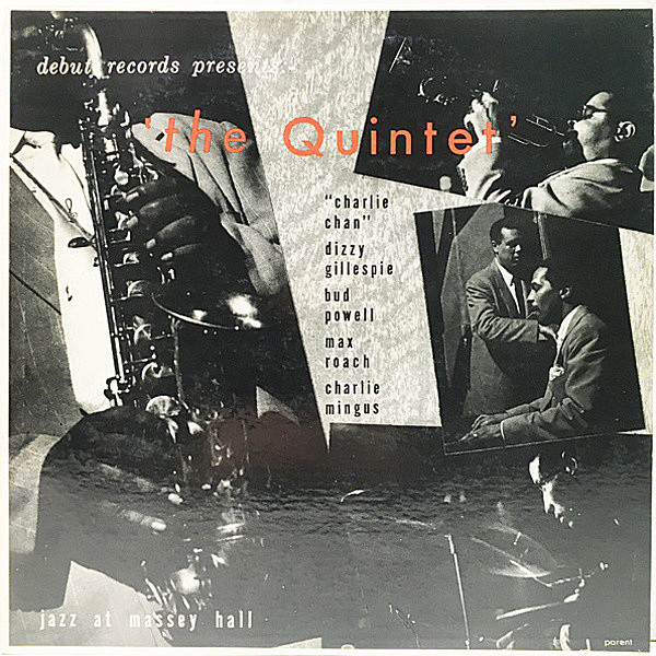 レコードメイン画像：希少な美品!! Flat, MONO 深溝 USオリジナル『THE QUINTET - Jazz At Massey Hall』CHARLIE PARKER, BUD POWELL, CHARLIE MINGUS ほか