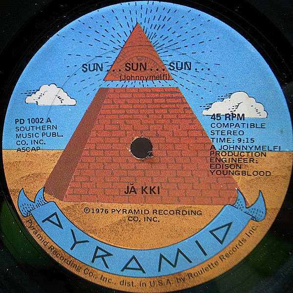 レコードメイン画像：良好!! 12インチ USオリジナル JA KKI Sun Sun Sun ('76 Pyramid) カルト・ディスコ／ガラージ・クラシック Disco ～ Garage Classic