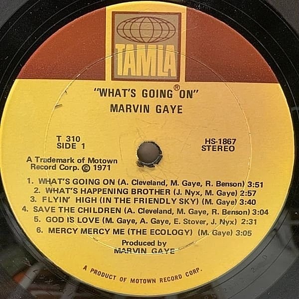 MARVIN GAYE / What's Going On (LP) / Tamla | WAXPEND RECORDS MARVIN GAYE / What's Going On (LP) / Tamla | WAXPEND RECORDS