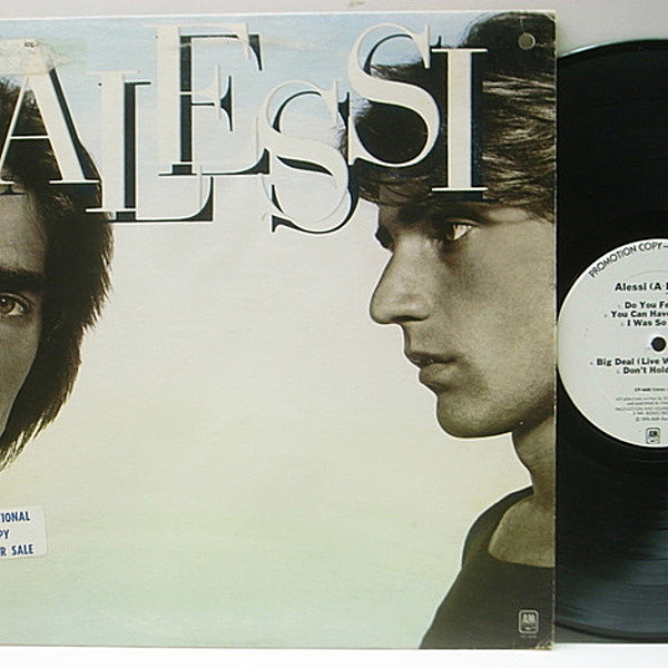 レコードメイン画像：白プロモ 美盤!! USオリジナル ALESSI Same／1st デビュー盤 ('76 A&M SP-4608) 人気曲 Oh, Lori アレッシー White Promo Copy