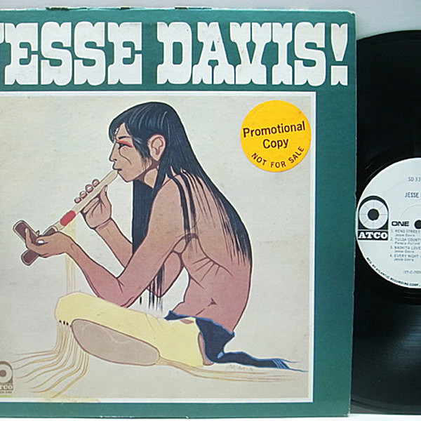 レコードメイン画像：レア!! プロモ USオリジナル JESSE DAVIS Same／1st ('70 ATCO) WHITE PROMO | ERIC CLAPTON, LEON RUSSELL 他 インディアン・スワンプ