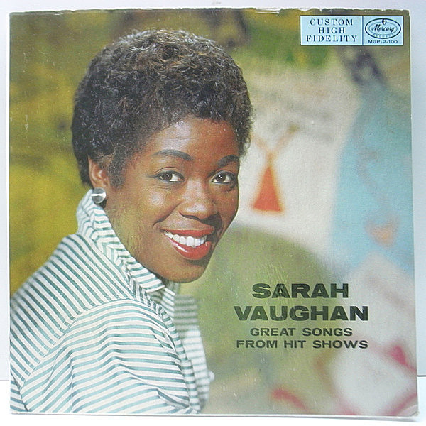 レコードメイン画像：レア【初回 2枚組・見開き仕様】MONO 黒銀ラベル 深溝 USオリジナル SARAH VAUGHAN Great Songs From Hit Shows ('57 Mercury) 2Lp