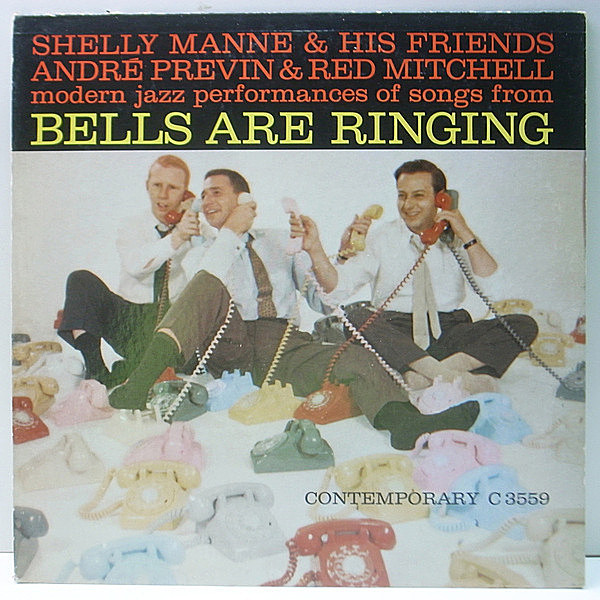 レコードメイン画像：美盤!! MONO 深溝 USオリジナル SHELLY MANNE & His Friends, ANDRE PREVIN, RED MITCHELL Bells Are Ringing ('59 Contemporary)