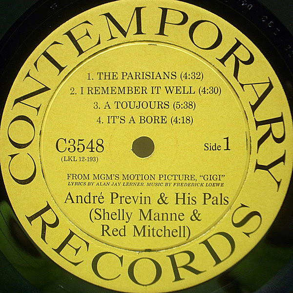 Shelly Manne Bells Are~ US盤LPレコード Shelly Manne & His Friends, André Previn & Red Mitchell