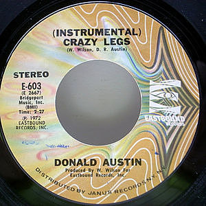 レコード画像：DONALD AUSTIN / Crazy Legs / Nanzee