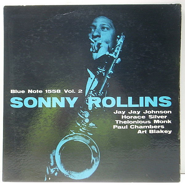 レコードメイン画像：【両面47WEST63rd. 両溝 RVG 耳】SONNY ROLLINS [Volume 2] Vol. 2 (Blue Note BLP 1558) THELONIOUS MONK, PAUL CHAMBERS, ART BLAKEY