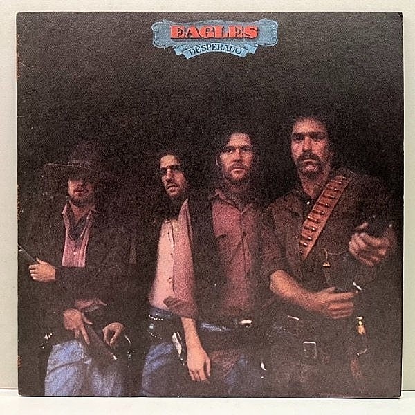 レコードメイン画像：良好!極美ジャケ! 初版 白ラベ USオリジ EAGLES Desperado ('73 Asylum) イーグルス／ならず者 インナー完品 テクスチャード 米 初回プレス